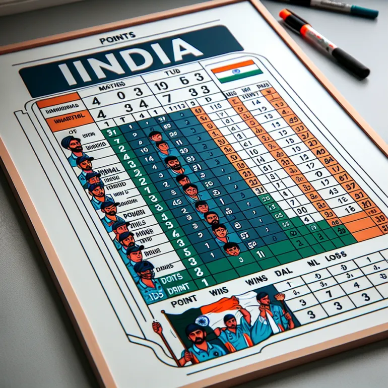 Point table india