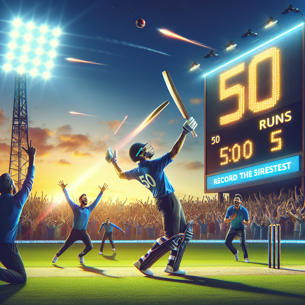 highest t20 fifty